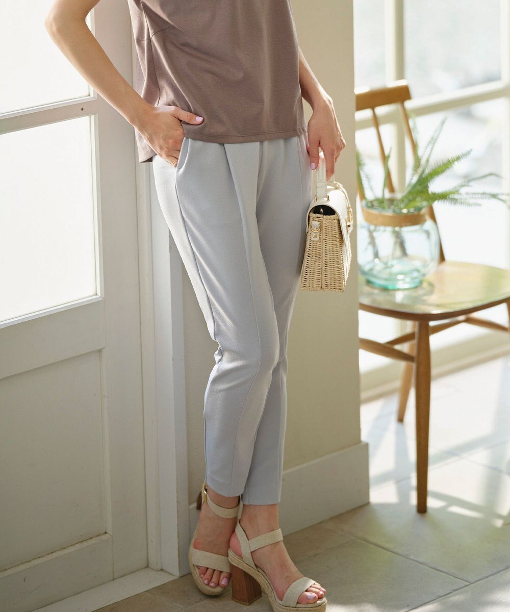 組曲 【接触冷感・吸湿冷感・UVカット】スタイルアップジャージー パンツ 