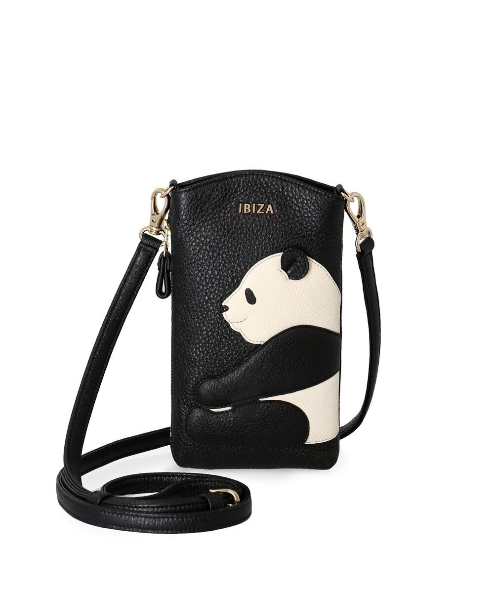 IBIZA アニマーダ　牛革　スマートフォンポシェット（パンダ） 