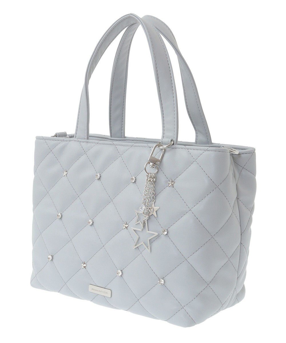 Maison de FLEUR スターチャーム付き2Wayトートバッグ 