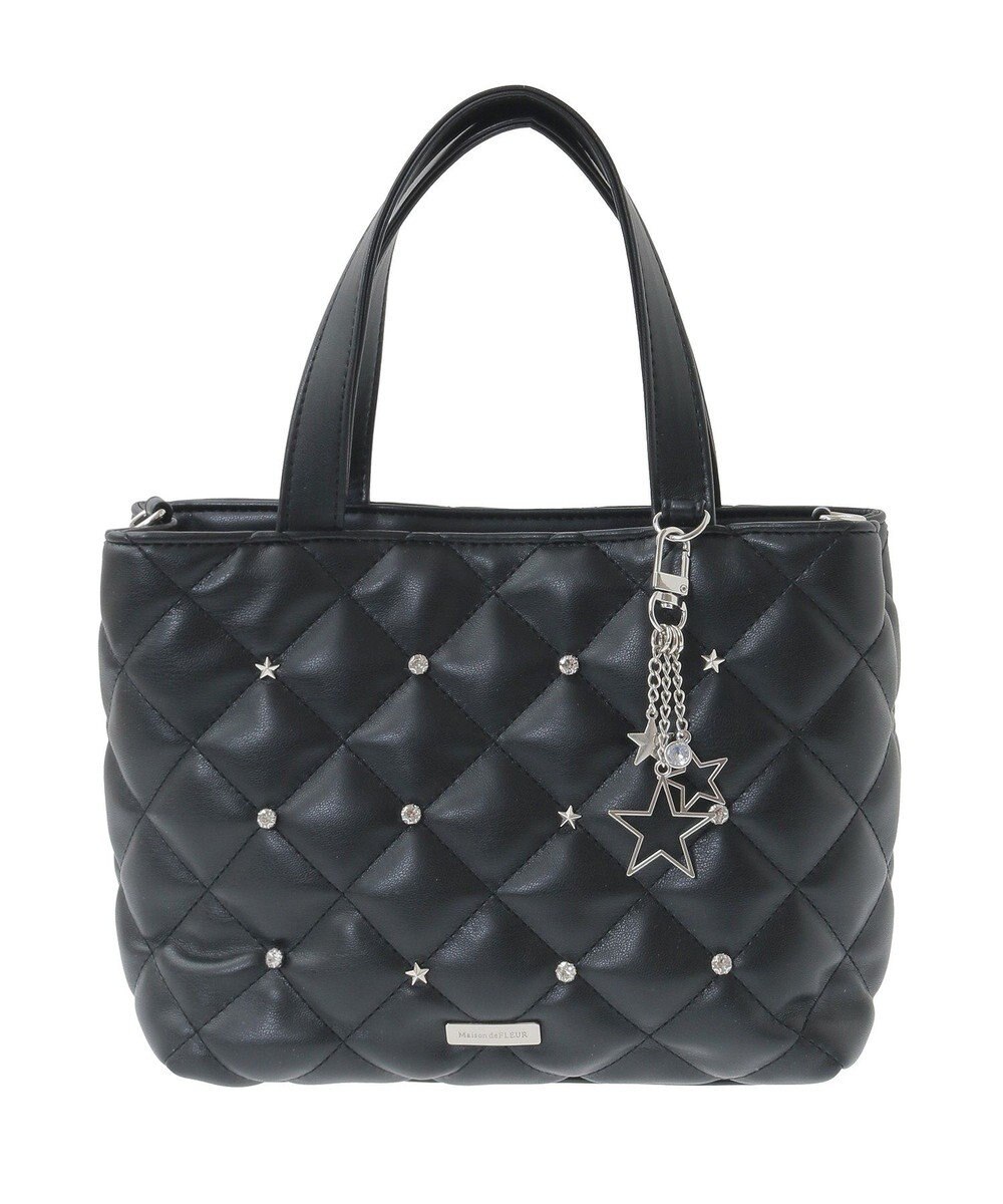 Maison de FLEUR スターチャーム付き2Wayトートバッグ 