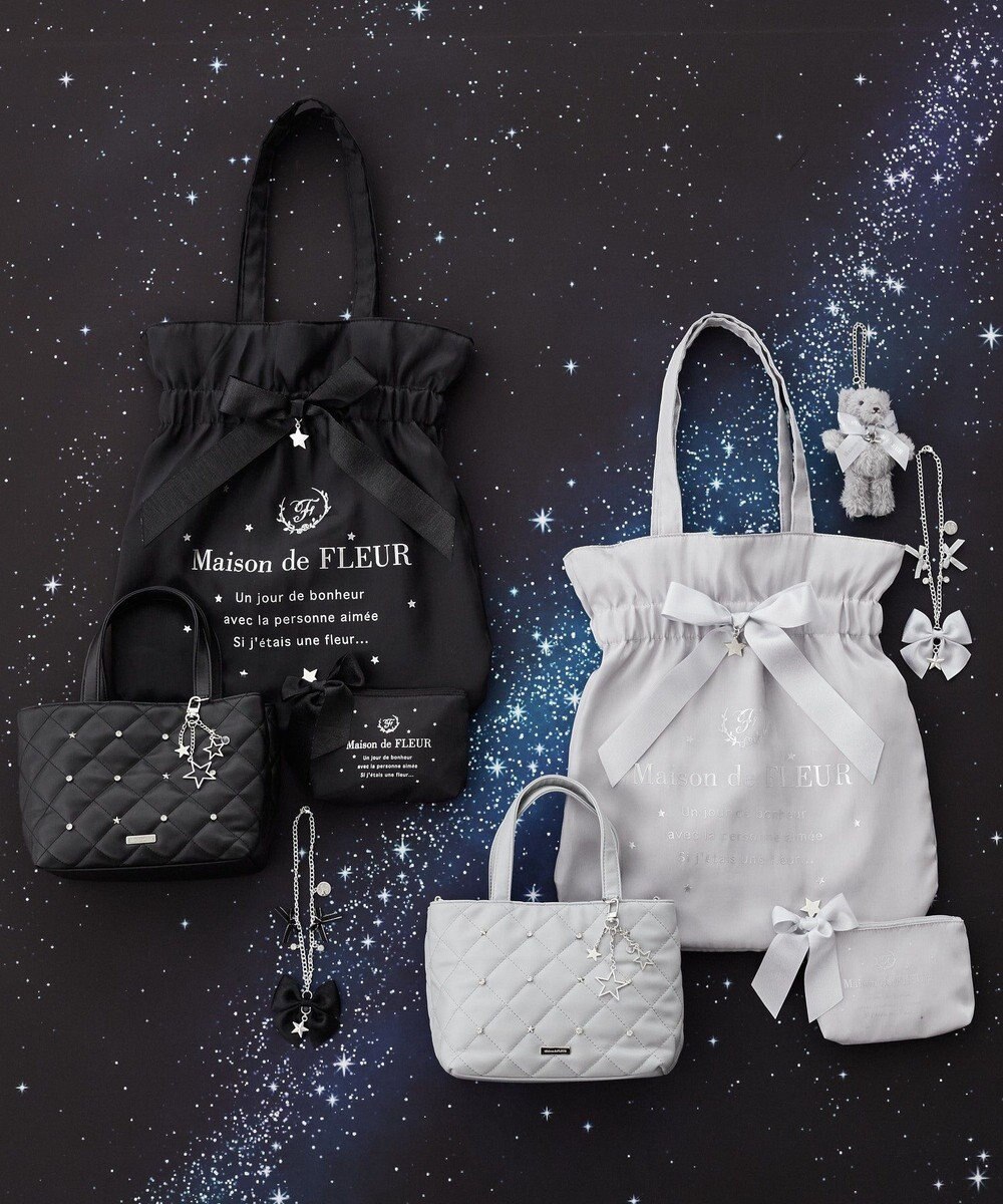 Maison de FLEUR スターチャーム付き2Wayトートバッグ 