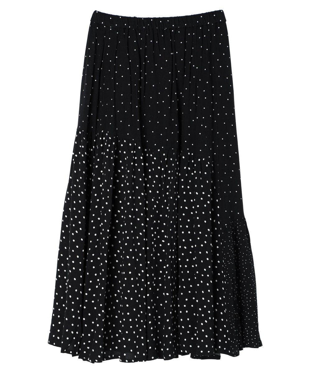 AMERICAN HOLIC 切替ドットフレアスカート 