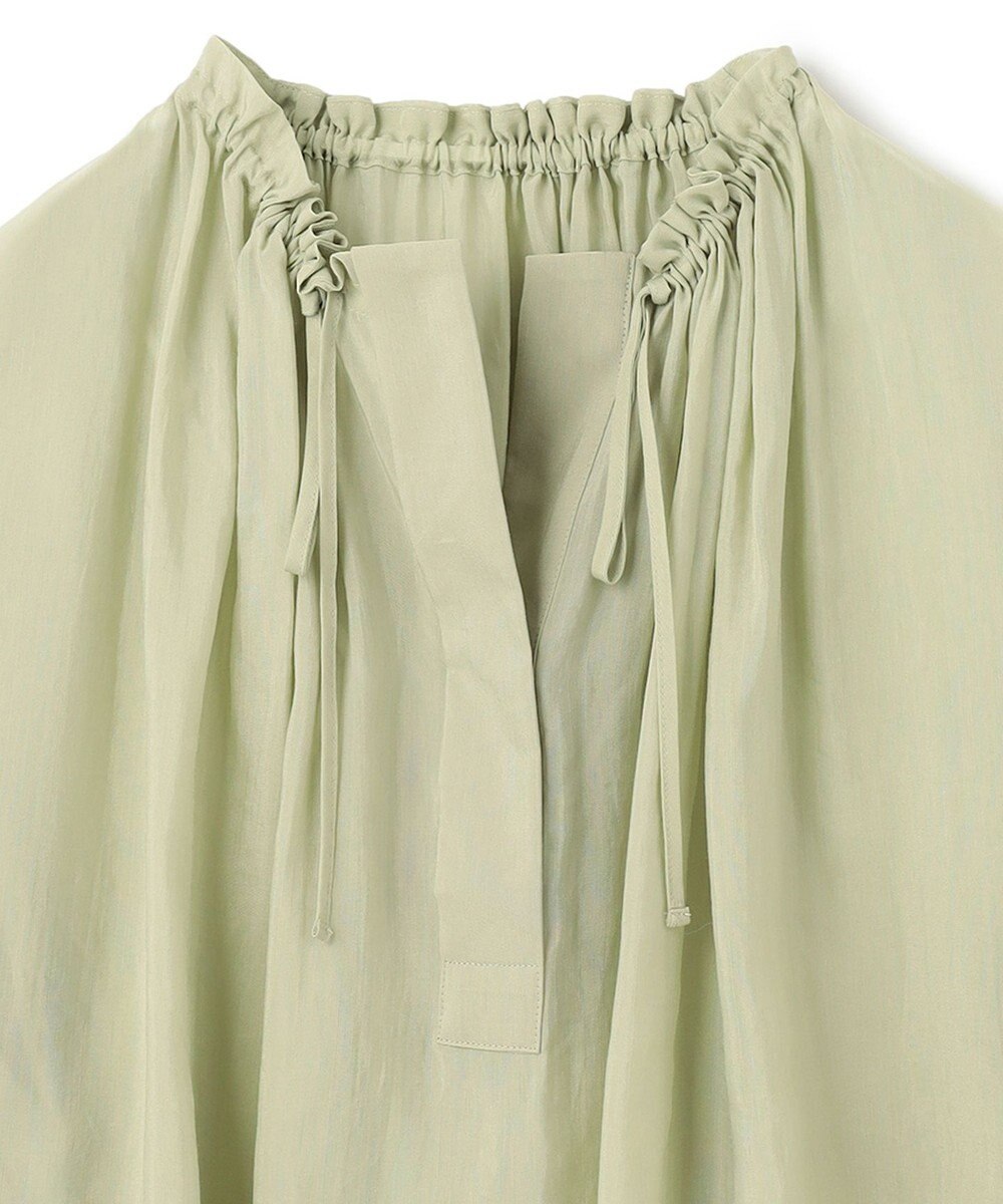 BEIGE， LILAC / ギャザーブラウス 