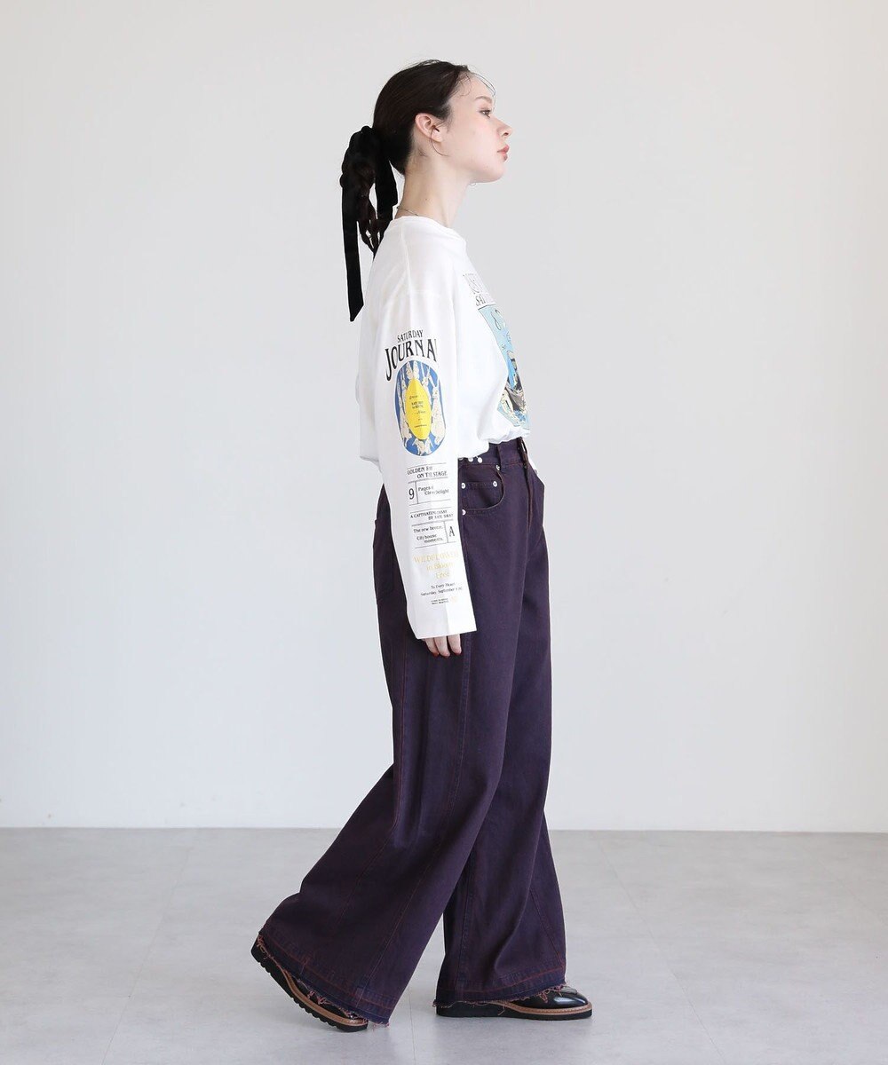 Green Parks ・ＳＵＧＡＲ　ＳＰＯＯＮ　タックデニムワイドパンツ 