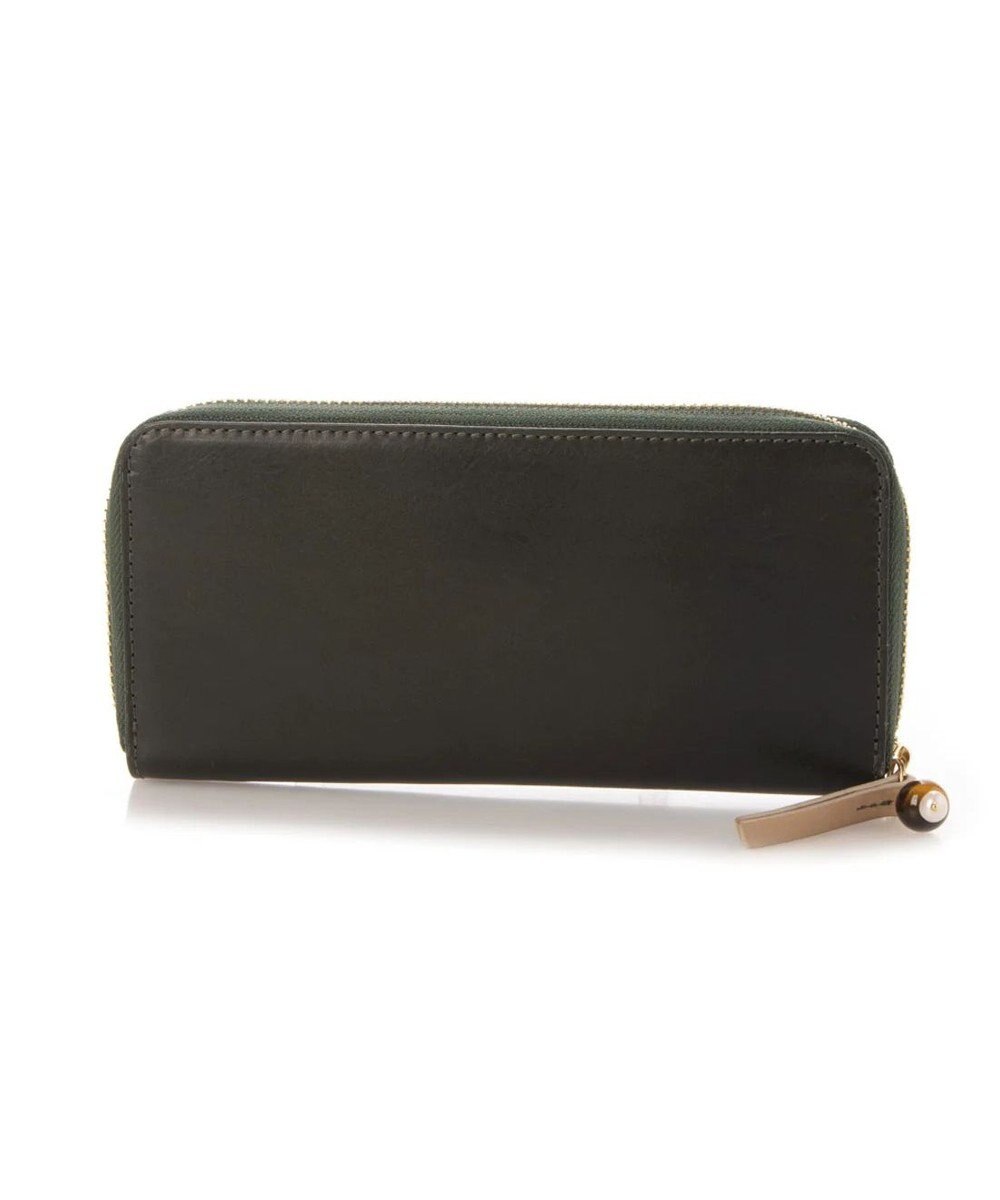 UNBILLION perche ジェムストーンチャームラウンド長財布 