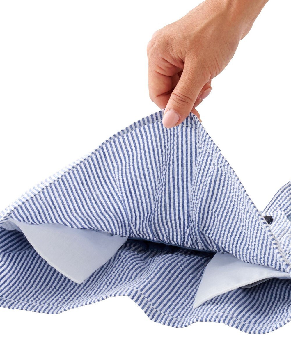 MIKI HOUSE HOT BISCUITS ストライプ柄 ジャンパースカート＆ワンポイント半袖Tシャツギフトセット【BOX付き】 