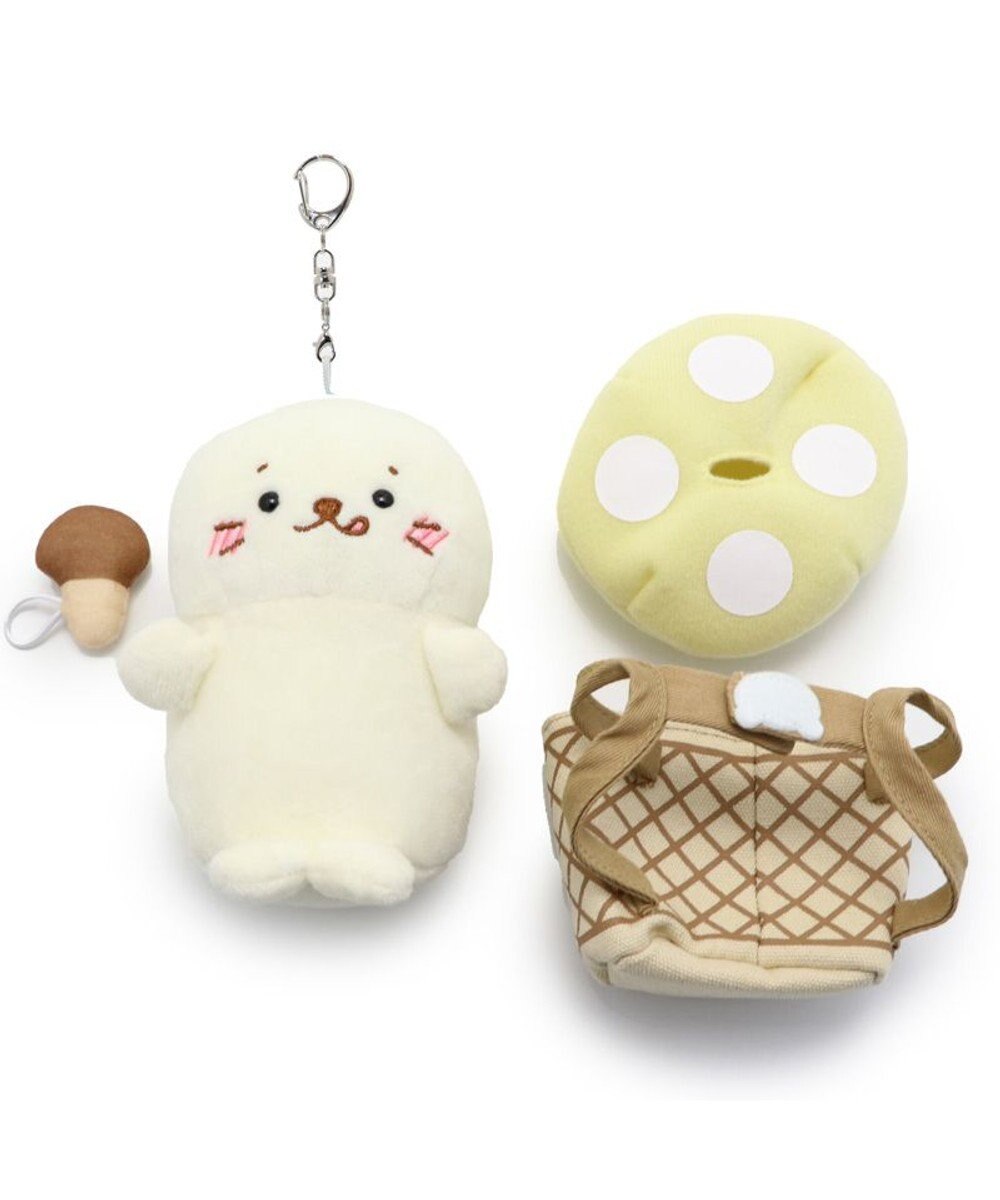 Mother garden しろたん マスコットキーホルダー ついたん 12cm 《しろっぺ  / きのこ狩りおのぼりたん 》 【単品】 