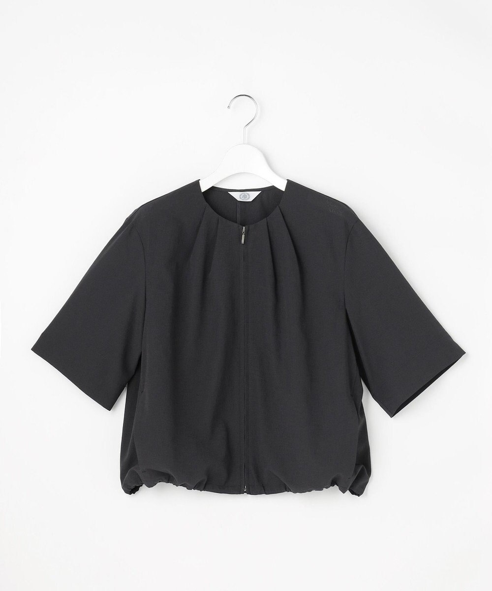 J.PRESS LADIES S 【季節の変わり目に】アキハ BREEZE COOL ノーカラー ブルゾン 