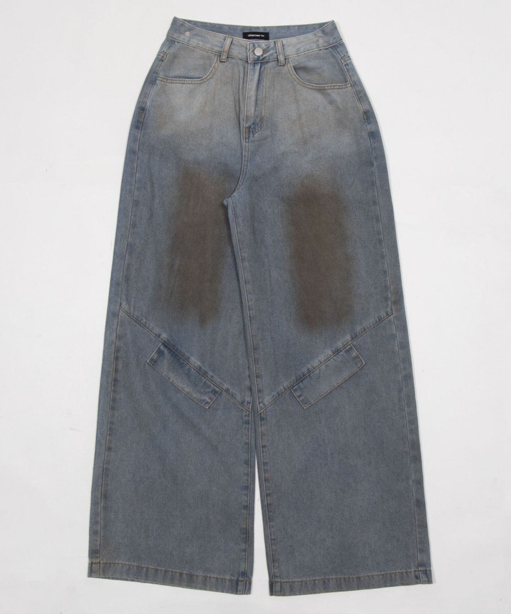 WEGO ウエストクロスワイドデニム 