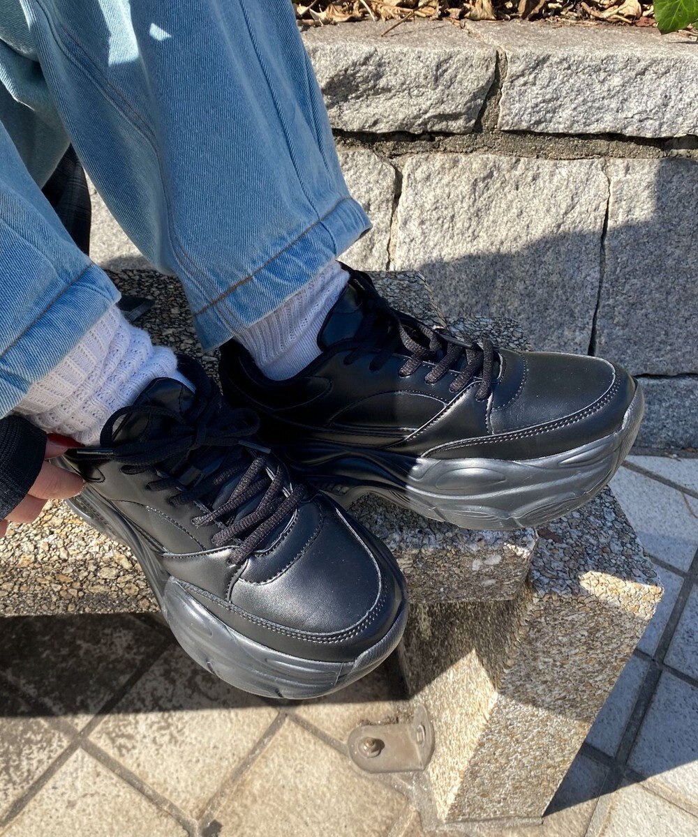 WEGO 【S～XL】クリアライトソールスニーカー 