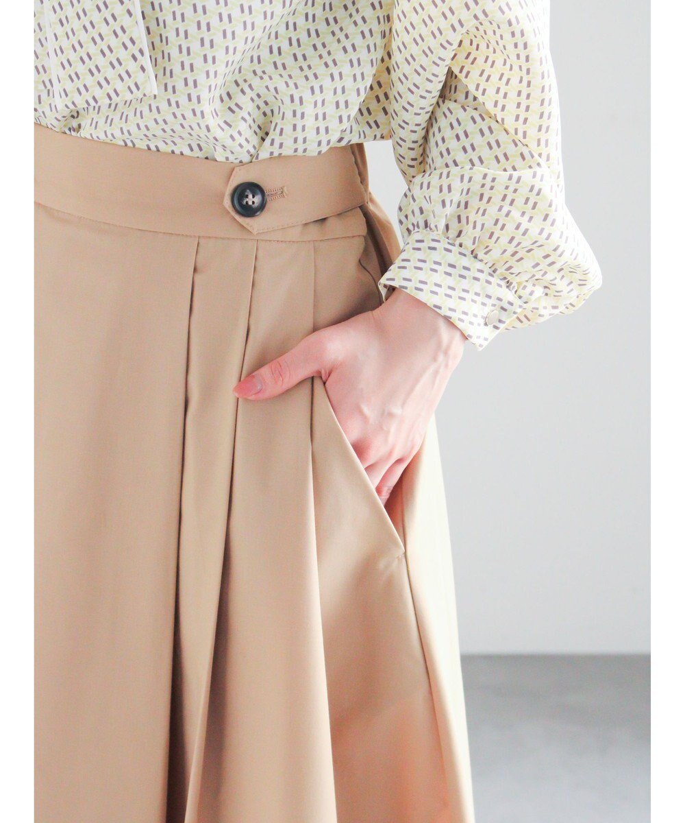 Te chichi タイプライタータックフレアスカート 