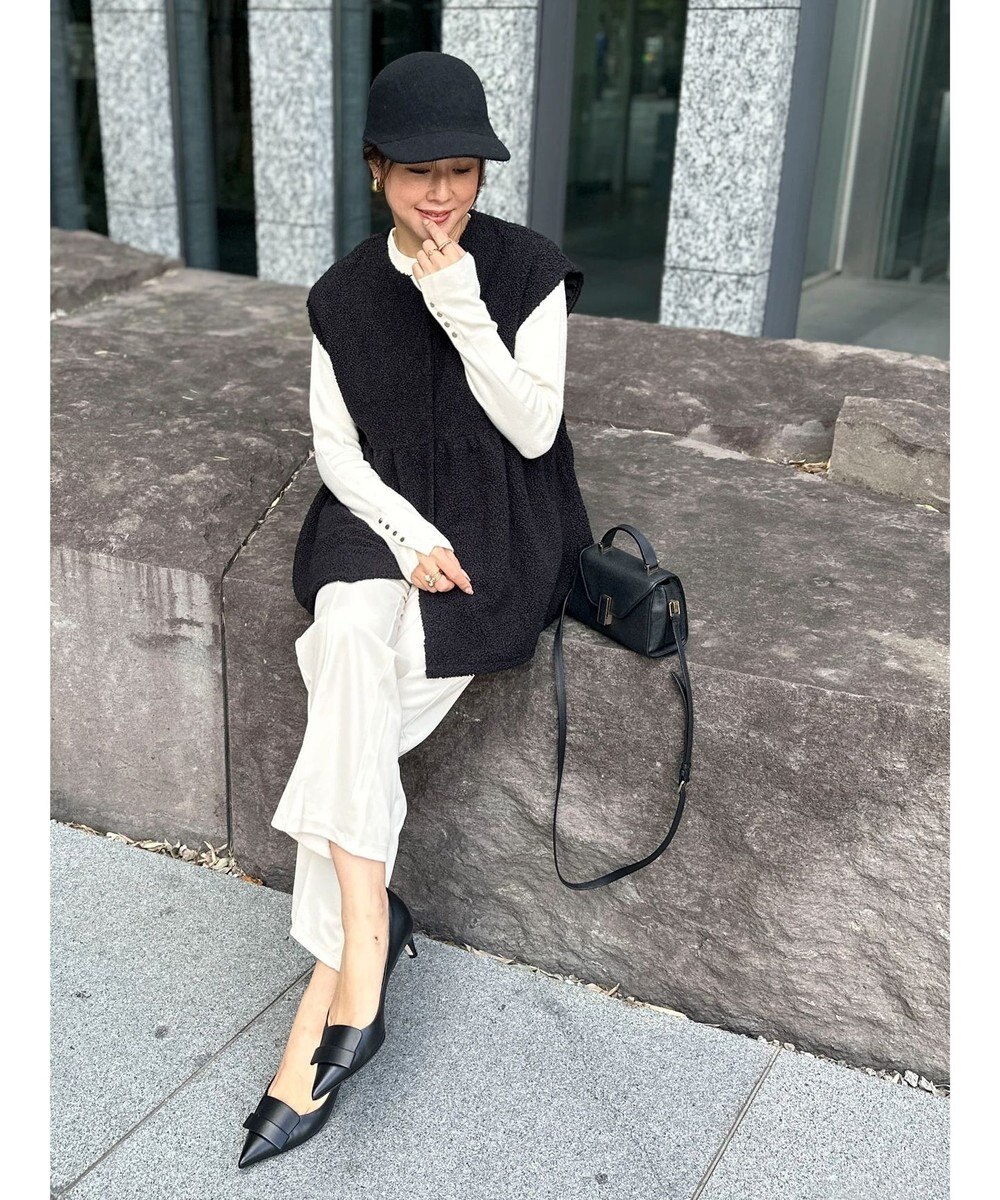 Green Parks フレア裏付きボアベスト 