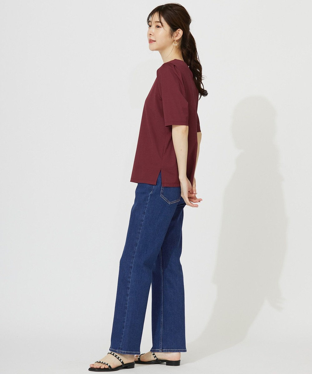 ANY SIS 【接触冷感・UVカット・洗える】ハイストレッチスムースタックスリーブ カットソー 