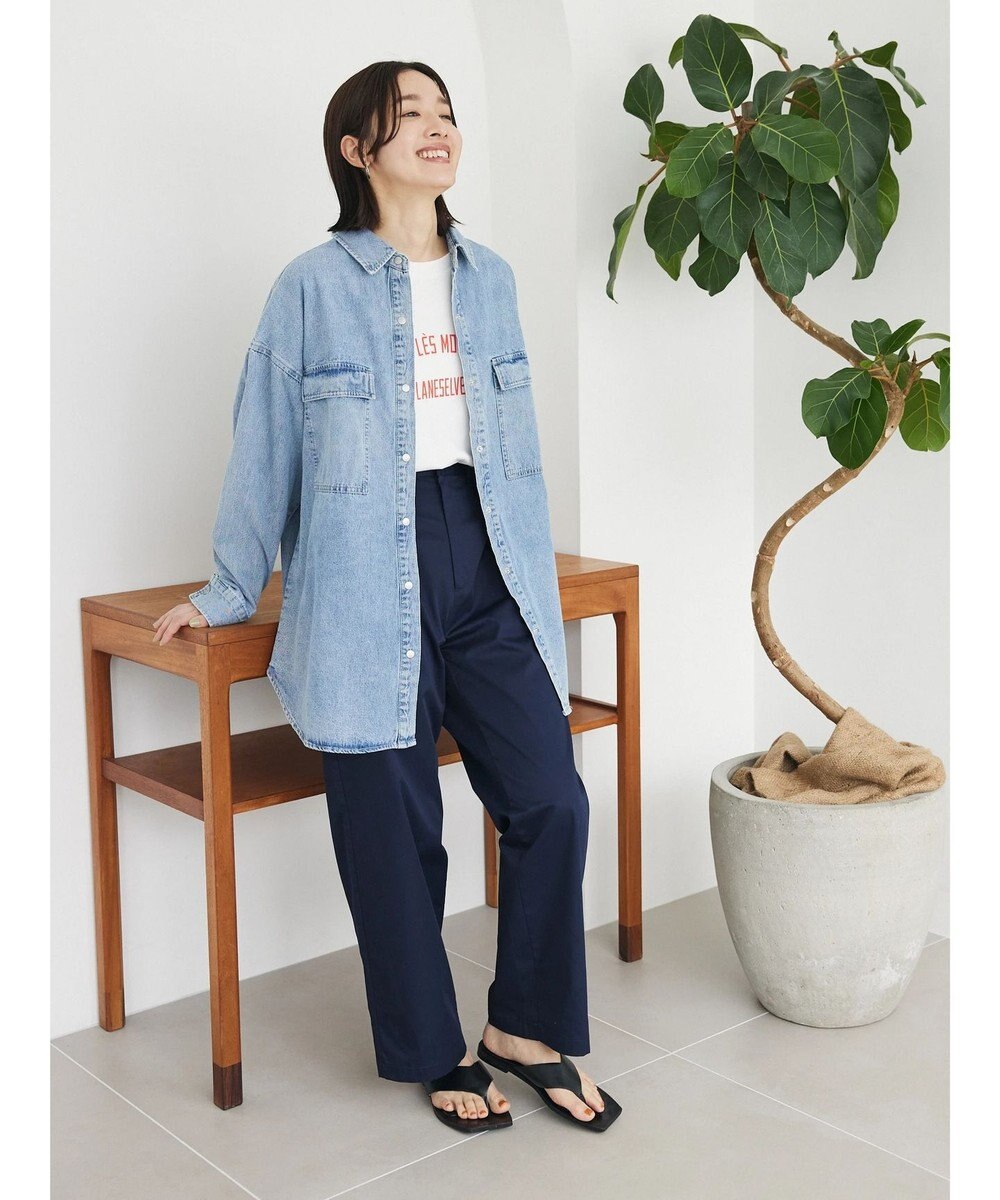 Green Parks ・ＥＬＥＮＣＡＲＥ　ＤＵＥ　デニムロングスリーブシャツ 