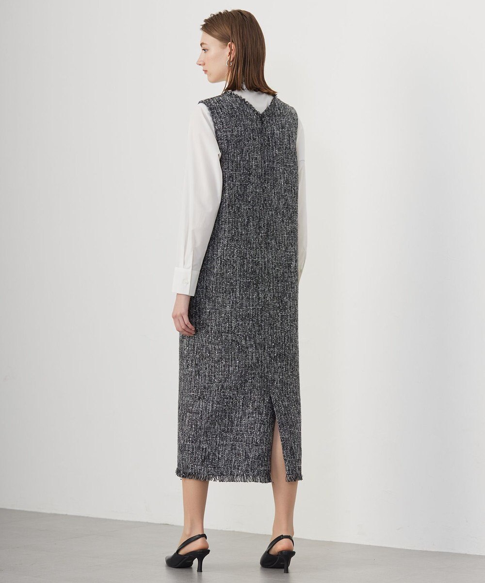 ICB 【CLASSY.1月号掲載】スパングルツイード ジャンパースカート 