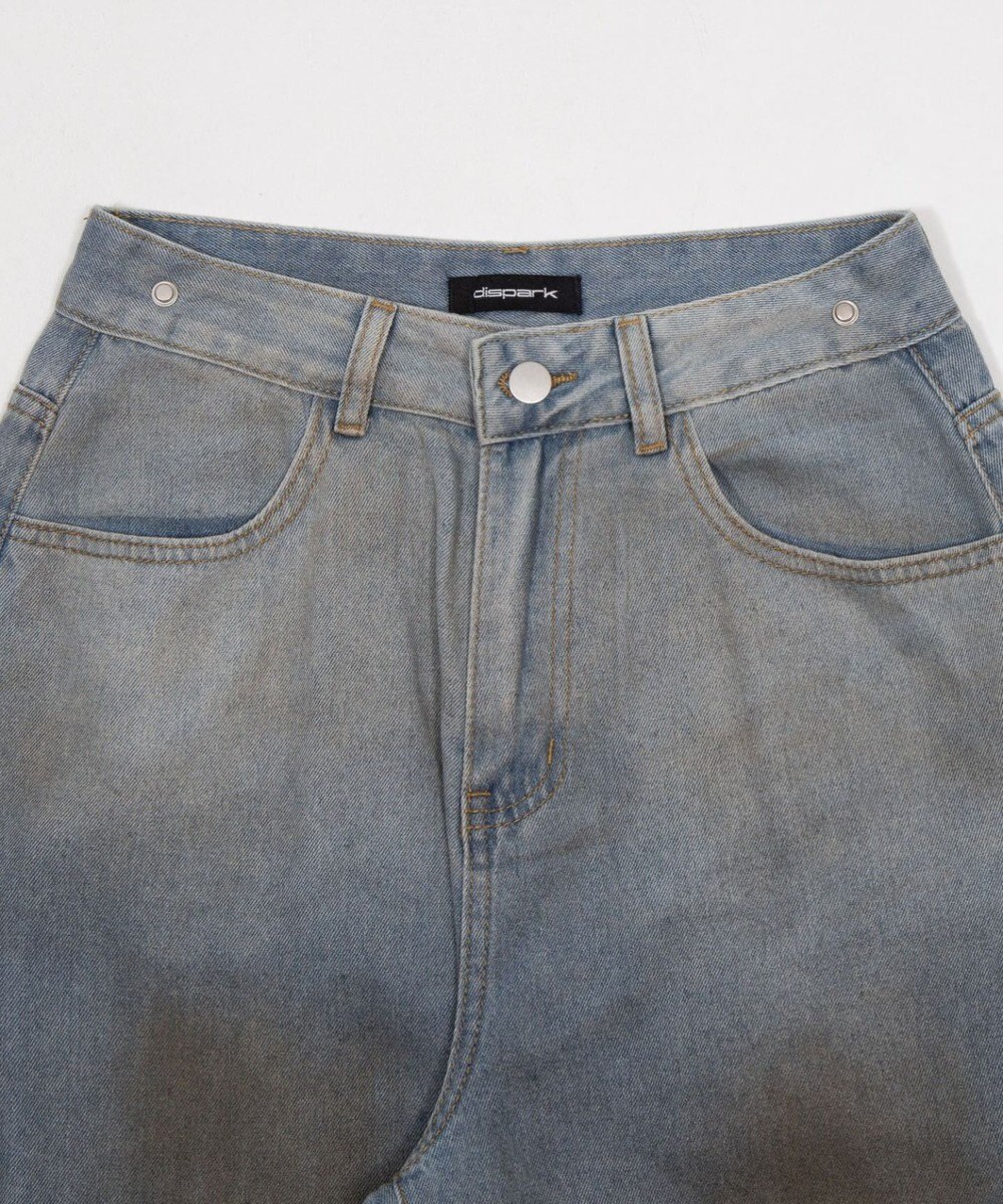 WEGO ウエストクロスワイドデニム 