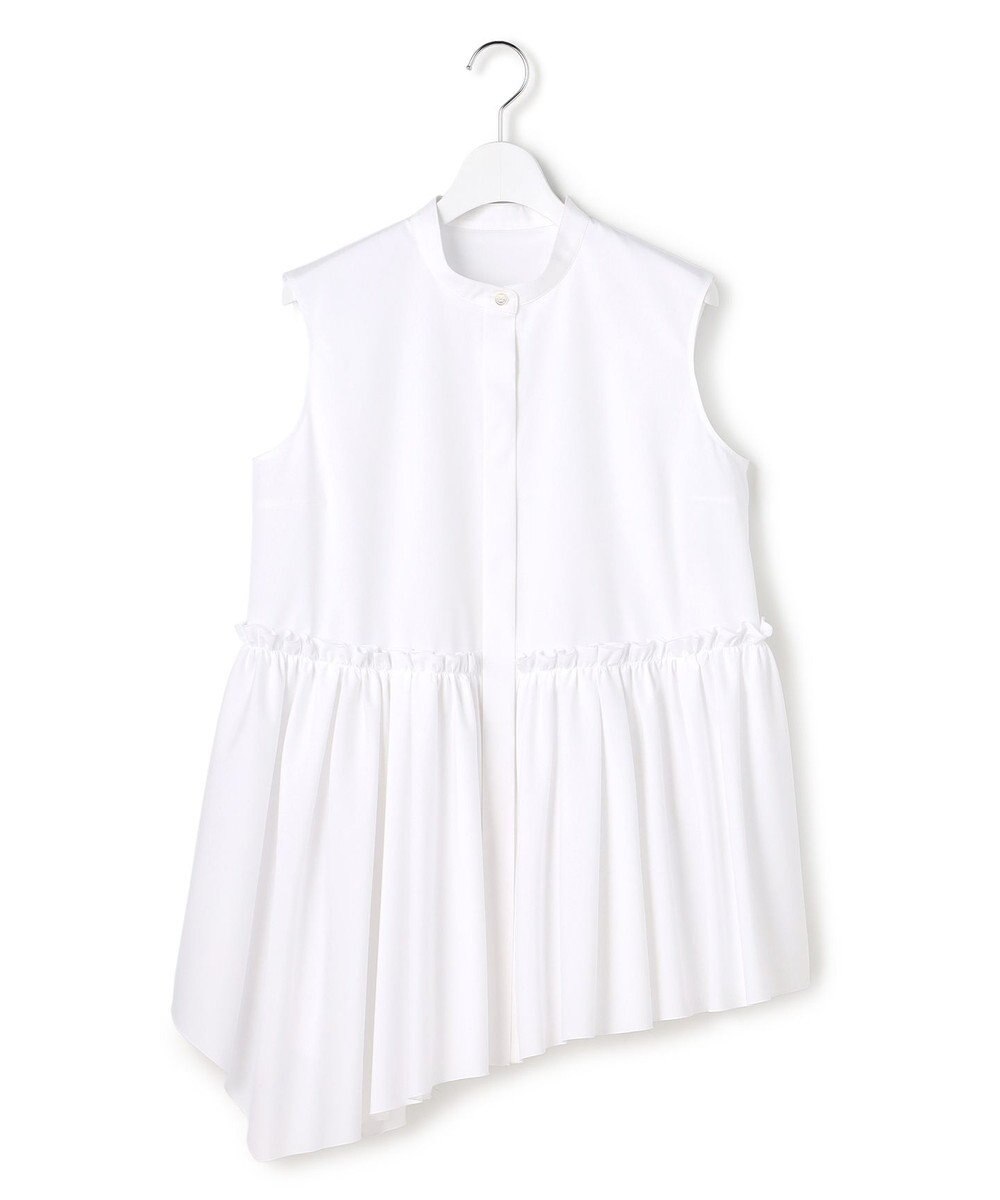 23区 【R(アール)】ルミナスコットン イレギュラーヘム ブラウス 