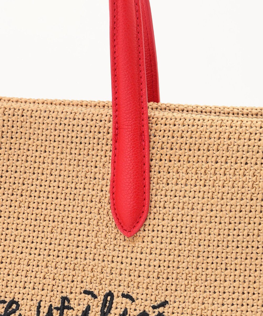 ANY ワイドフェイクラフィアトートバッグ 