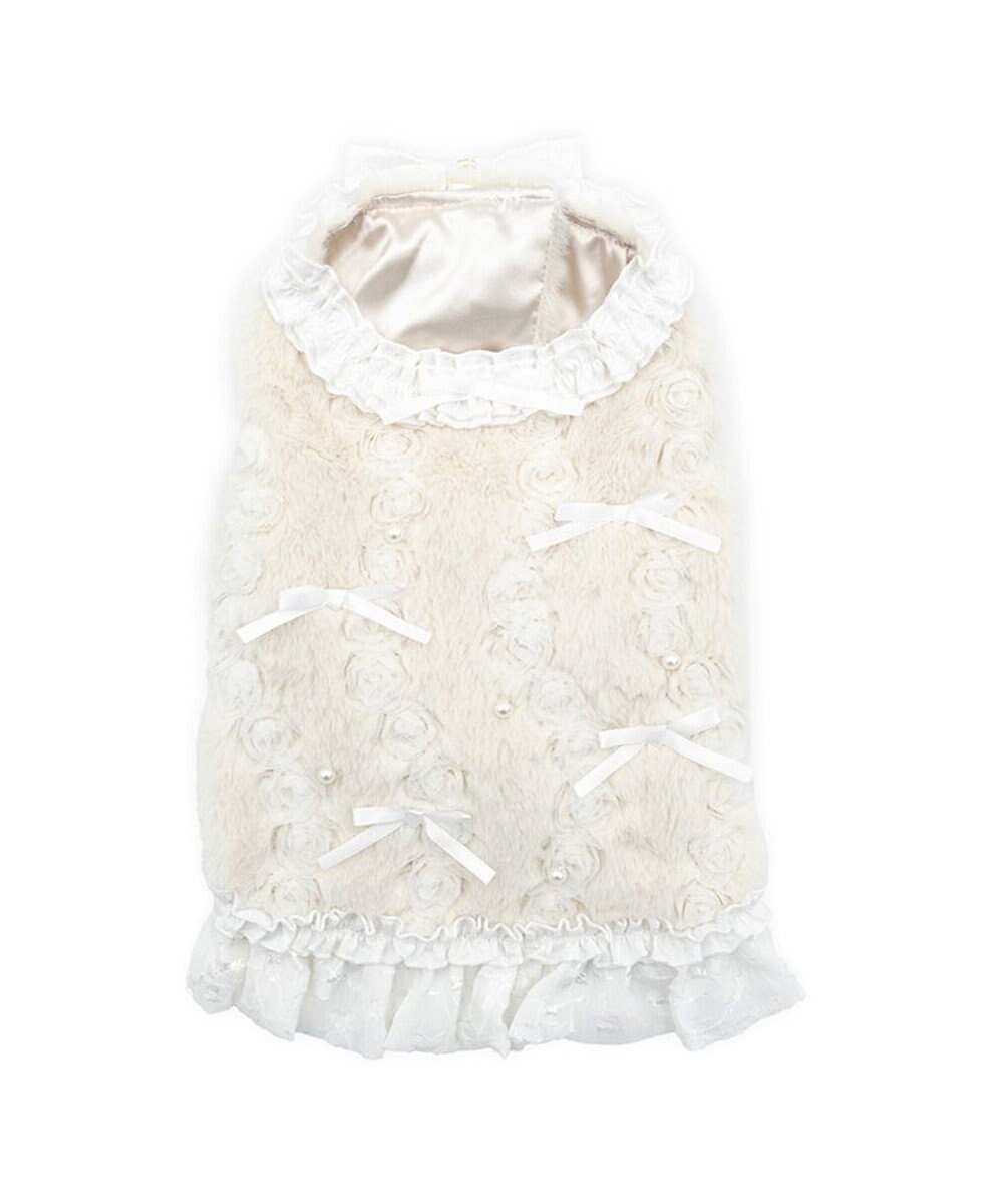 PET PARADISE cherircouture パールリボン ベスト 《ホワイト》 小型犬 