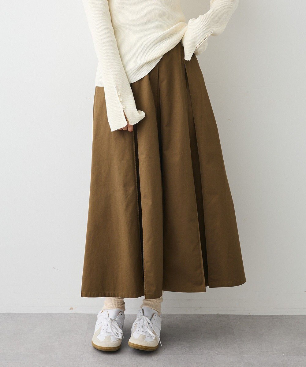 CRAFT STANDARD BOUTIQUE タックツイルプリーツスカート 