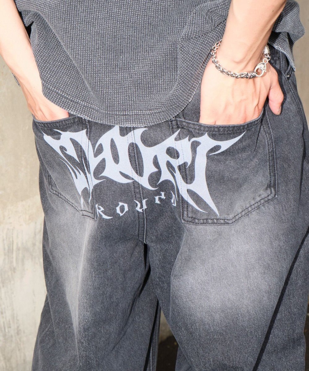 WEGO トライバルデニムパンツ 