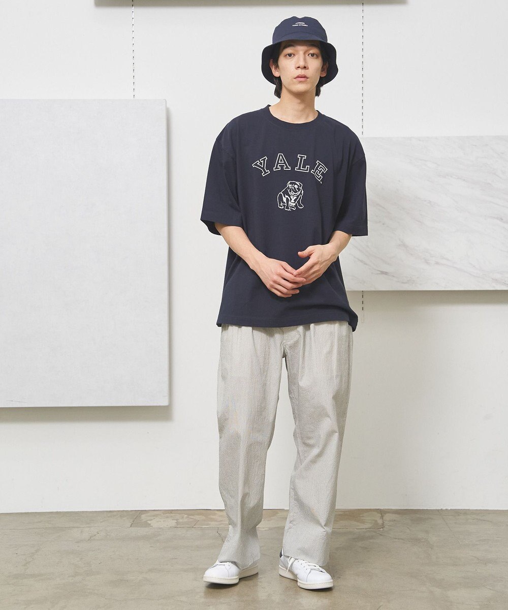 J.PRESS YORK STREET 【UNISEX】コットンリネンイージーストライプ パンツ 