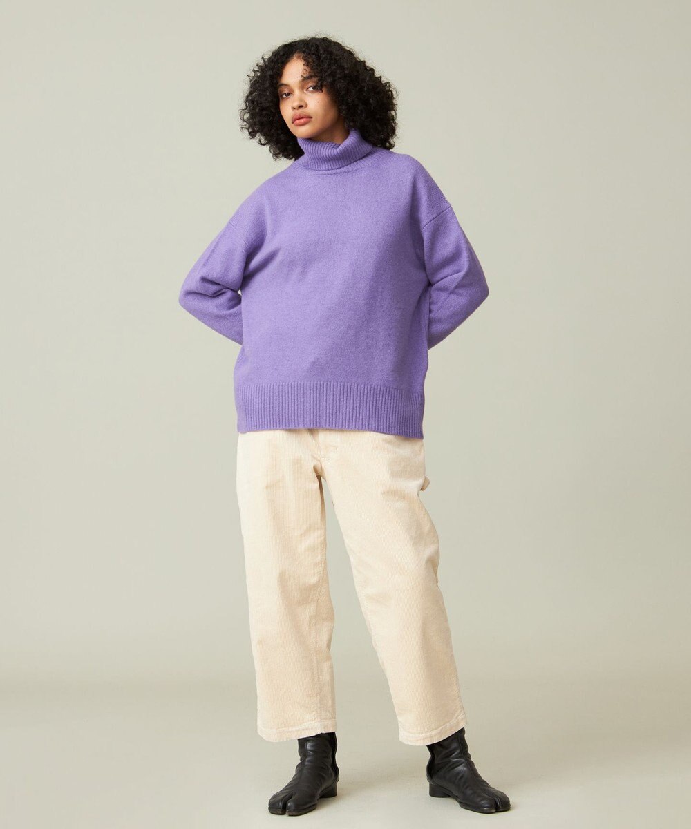 J.PRESS YORK STREET 【WOMEN】ウールカシミヤ タートルネックニット 