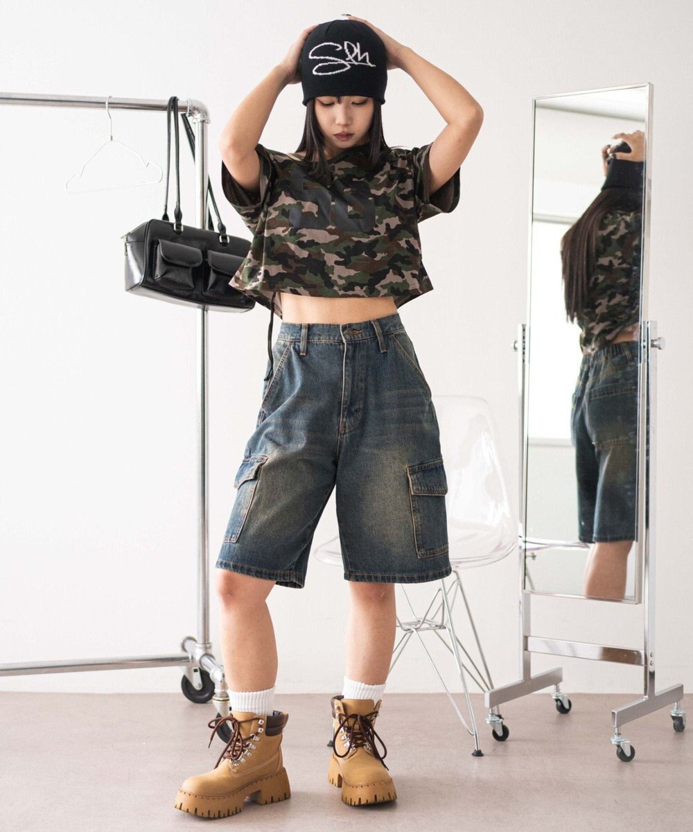 WEGO 2WAYオフショルショートT 