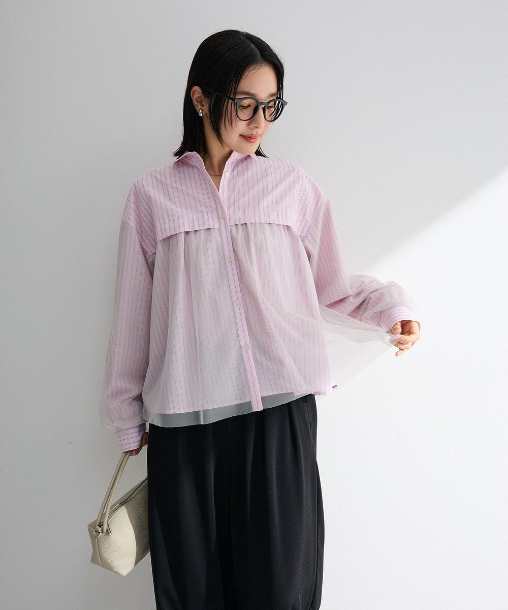 Green Parks イージーケアチュールドッキングシャツ 