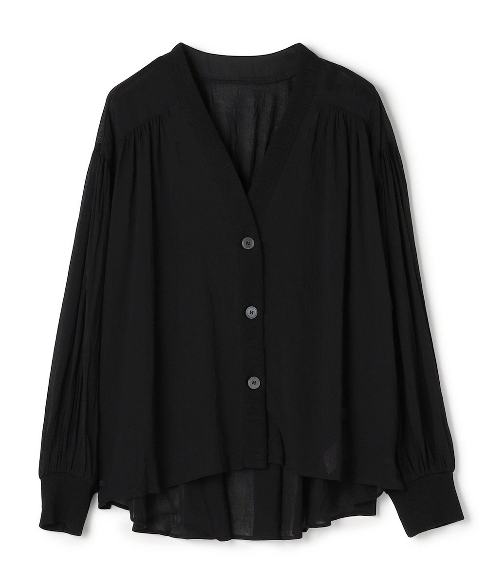 UNFILO シアーシャツ カーディガン 