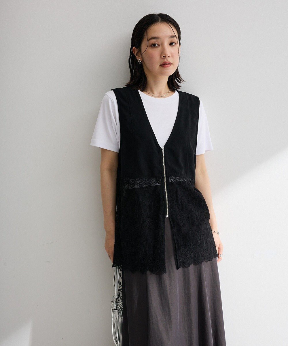 Green Parks レースドッキングＺＩＰベスト 
