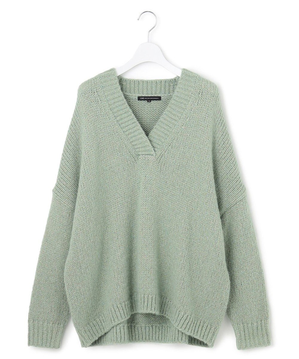 23区 L 【GLOW11月号掲載】ヘアリーラメリリー バルキー ニット 