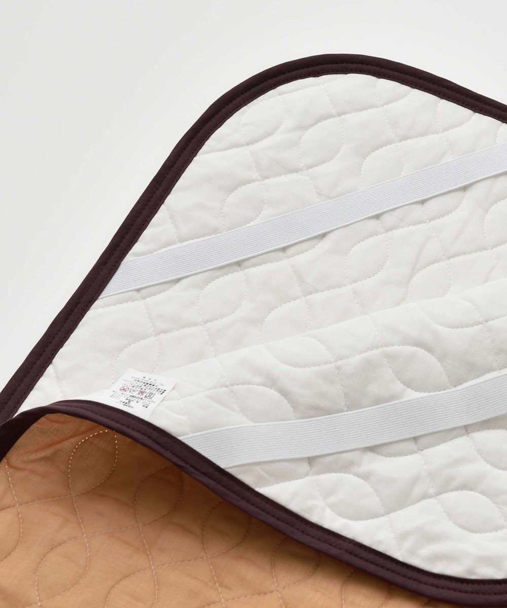 京和晒綿紗 柿渋染めガーゼ敷パッド (脱脂綿入り) 4層 セミダブルサイズ(120×210) 