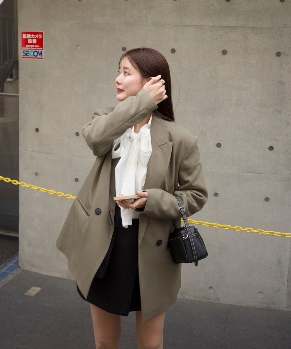 Green Parks AnriettMusee シアーボウタイブラウス 