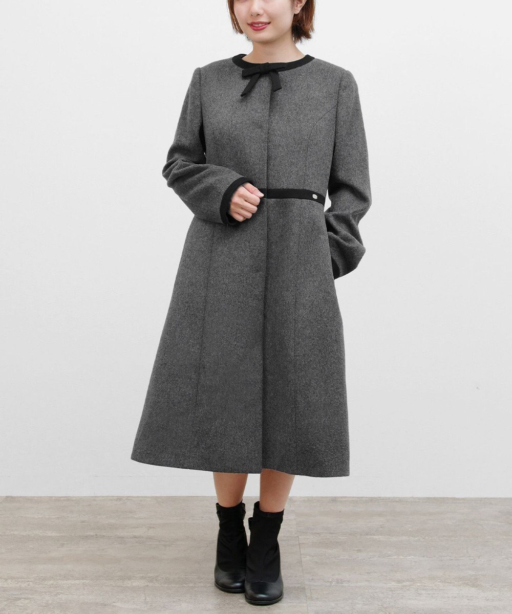 TOCCA 【WEB限定カラー有り】【消臭】MILKY PUFF リボンウールコート 