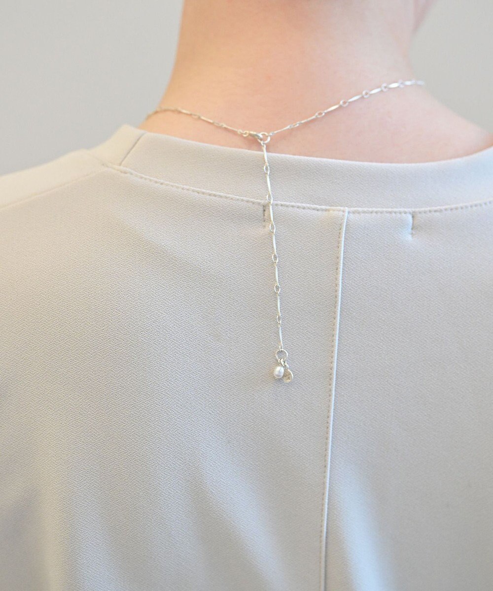 Pisceans プレスチェーン×淡水パールネックレス 