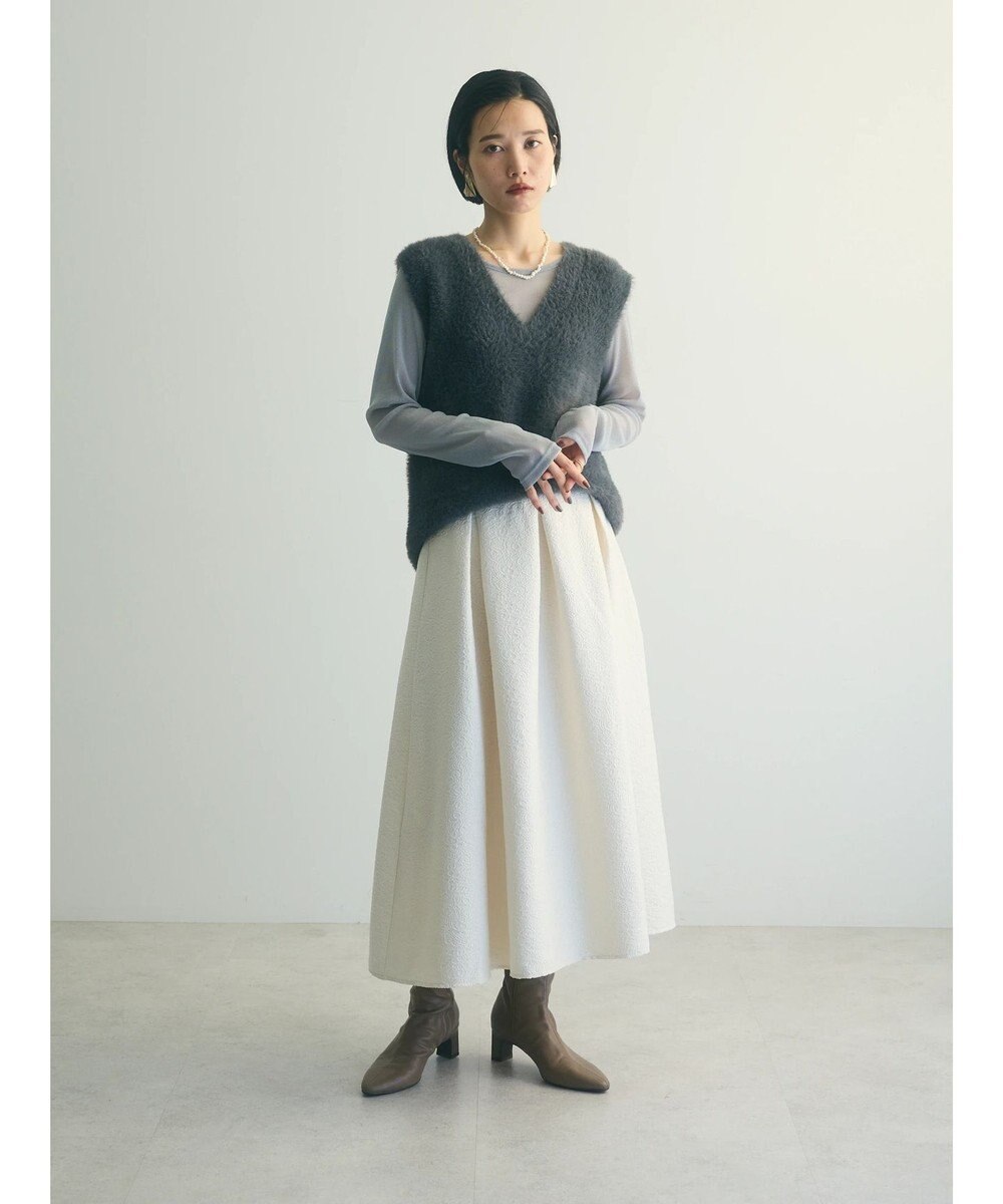 Green Parks ａ．ジャガードタックスカート 