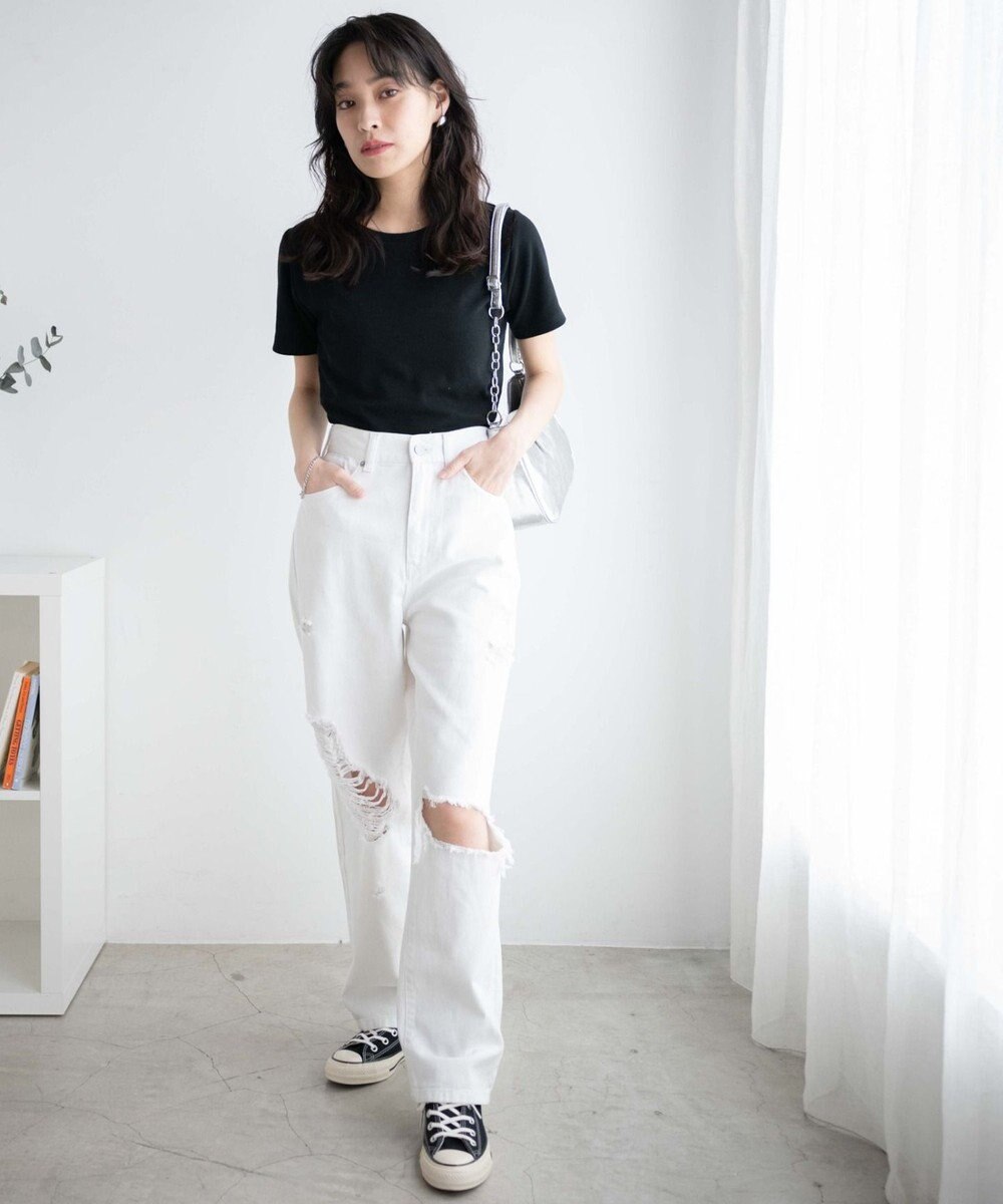 WEGO ヘビークラッシュローライズパンツ 