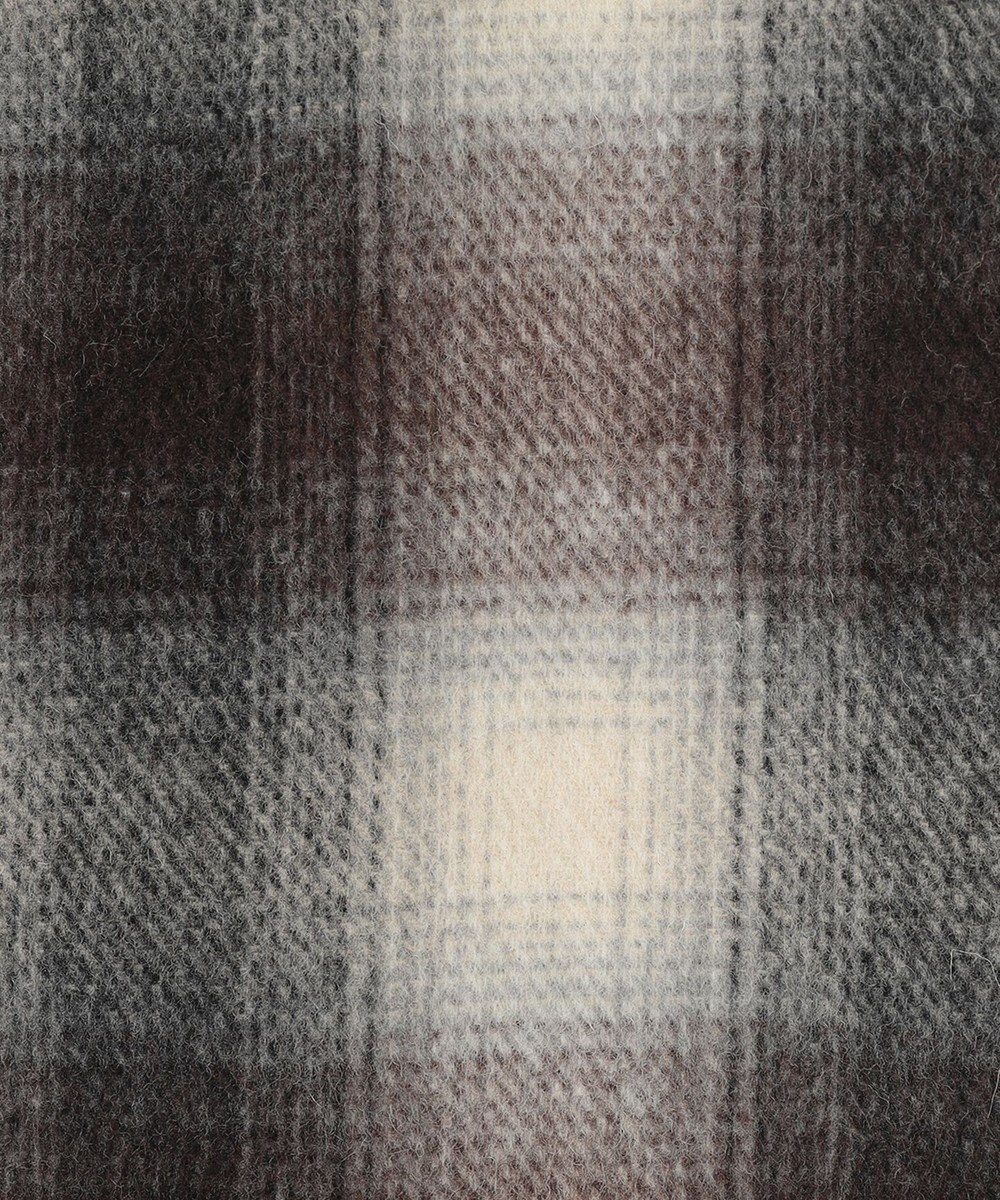 自由区 【リバーシブル】ウールリバー ノーカラーロングコート 