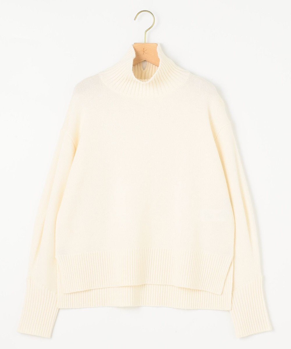 組曲 L ウールカシミヤミックス ロールネック ニット 