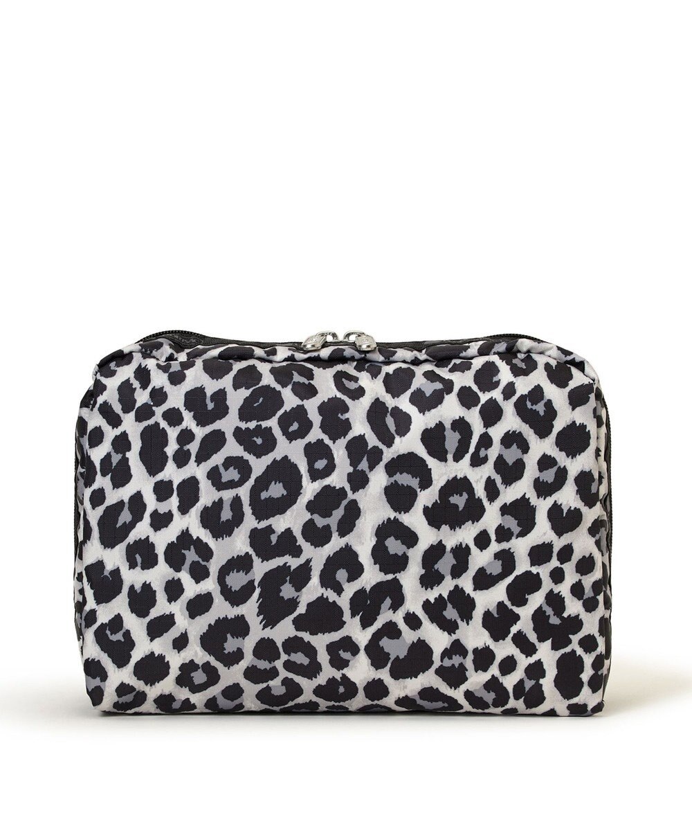 LeSportsac EXTRA LARGE RECTANGULAR COSMETIC/ニュートラルレオパード 