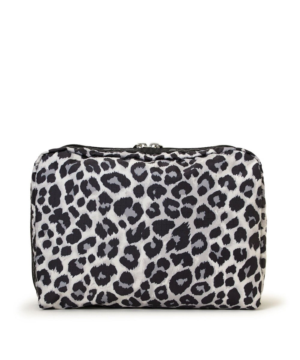 LeSportsac EXTRA LARGE RECTANGULAR COSMETIC/ニュートラルレオパード 
