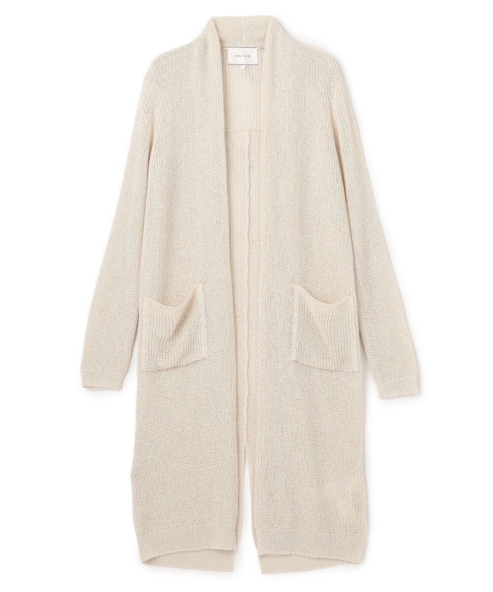 BEIGE， OPTICAL / ロングカーディガン 