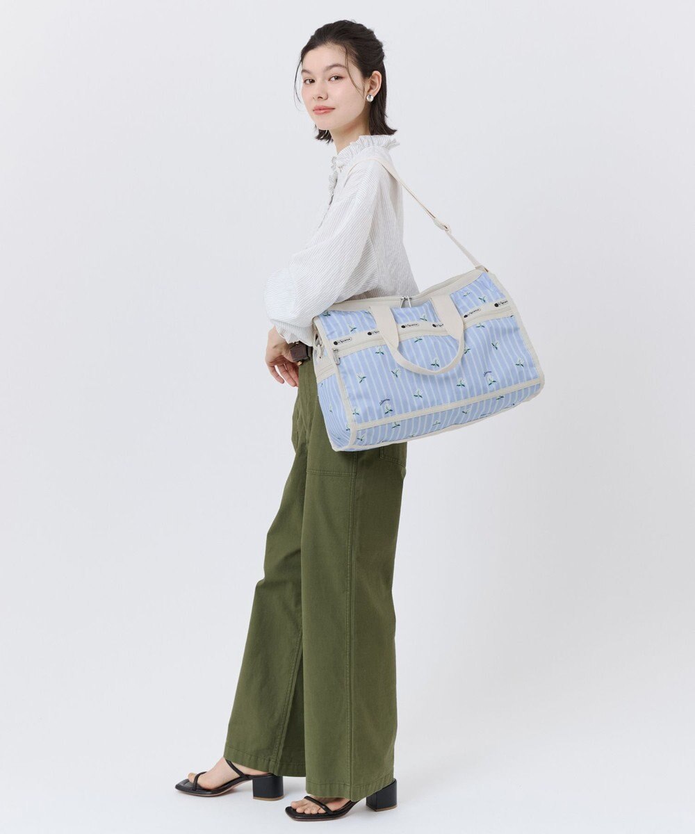 LeSportsac DELUXE MED WEEKENDER/ジャスミンストライプ 