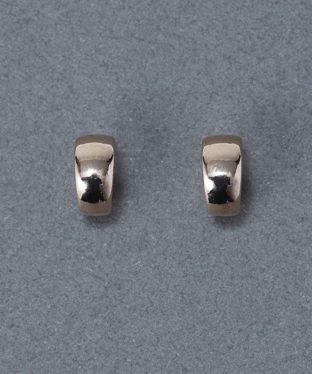 Phoebe 〈金属アレルギー対応〉ストレートラインセラミックポストピアス 定番/シンプル/フープピアス 