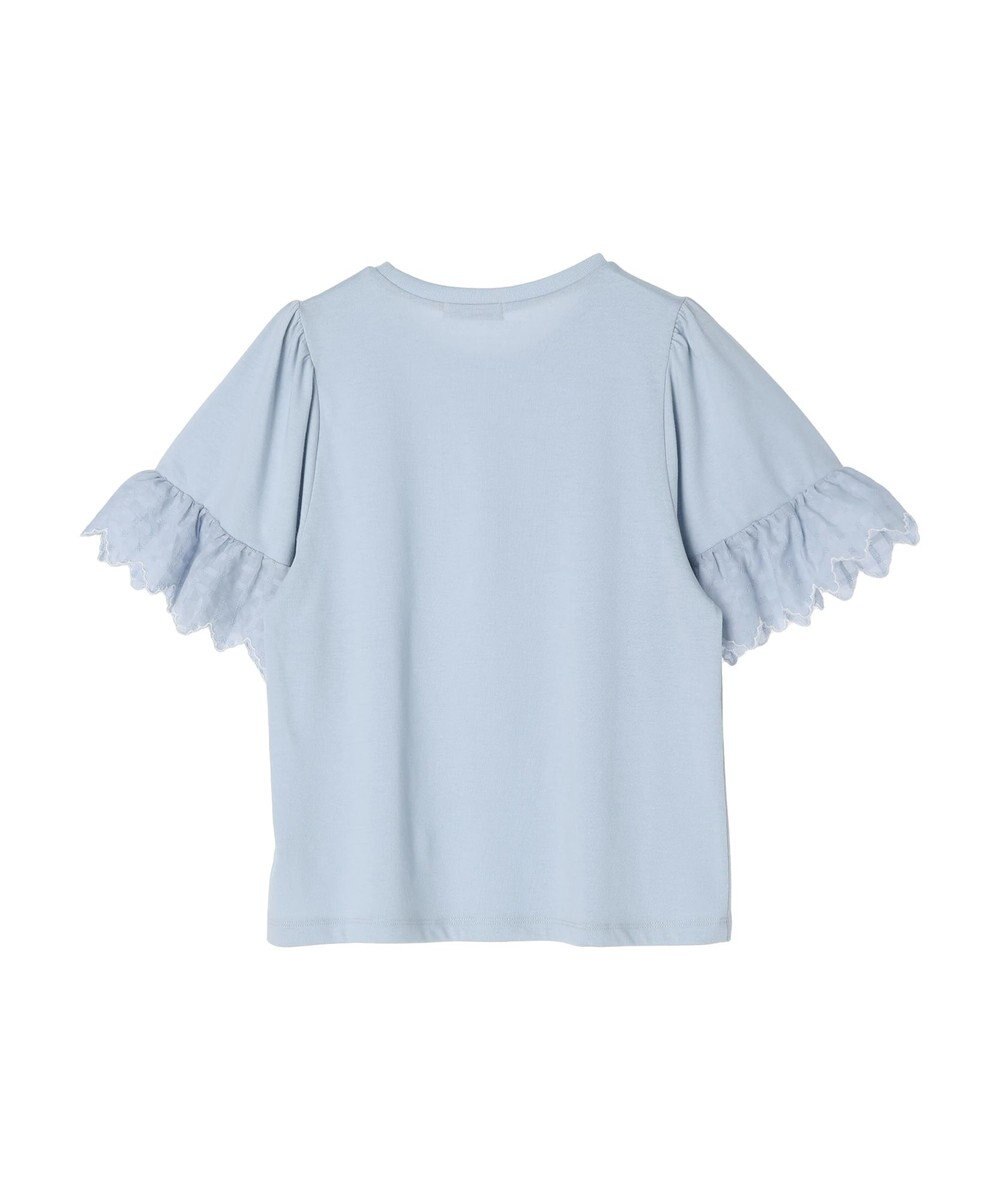 earth music&ecology 配色スカラップスリーブＴＥＥ 