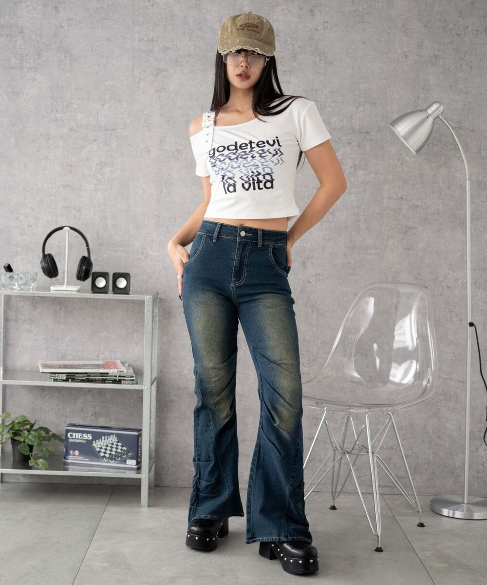 WEGO ベルトワンショルグラフィックちびT 