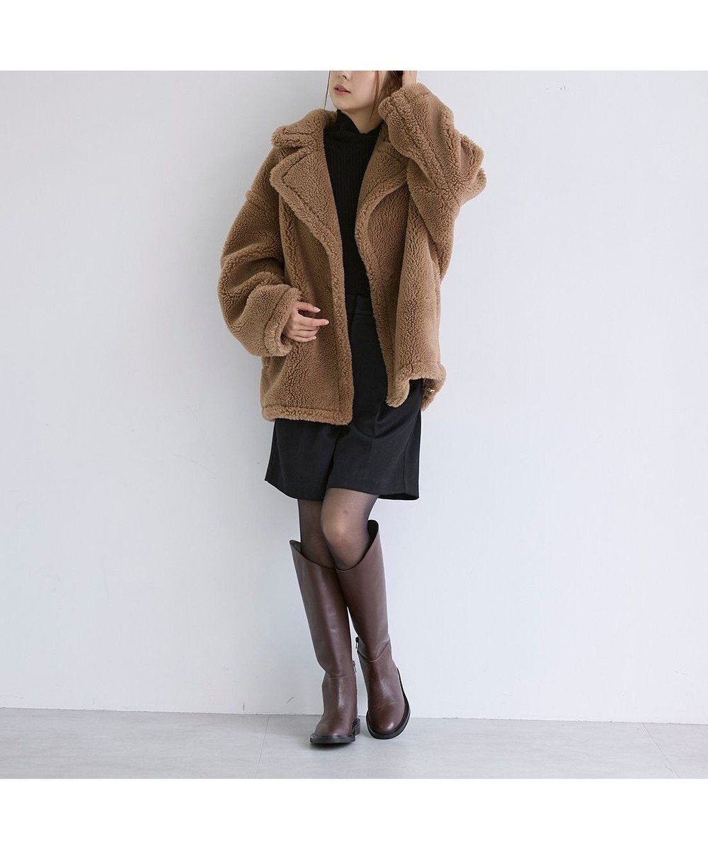 MODE ET JACOMO <carino>レザーロングブーツ 