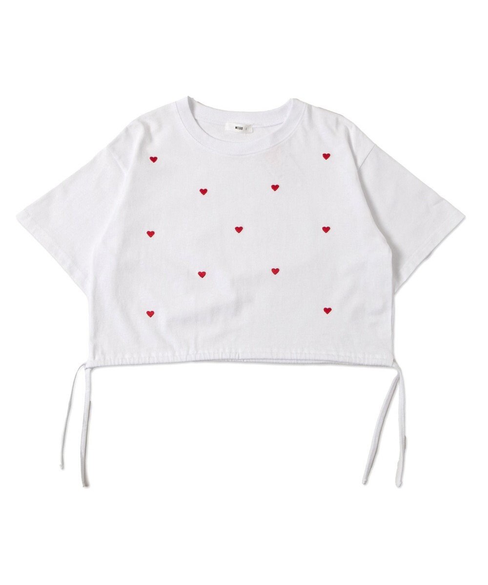 WEGO リボンデザイングラフィックショートT 