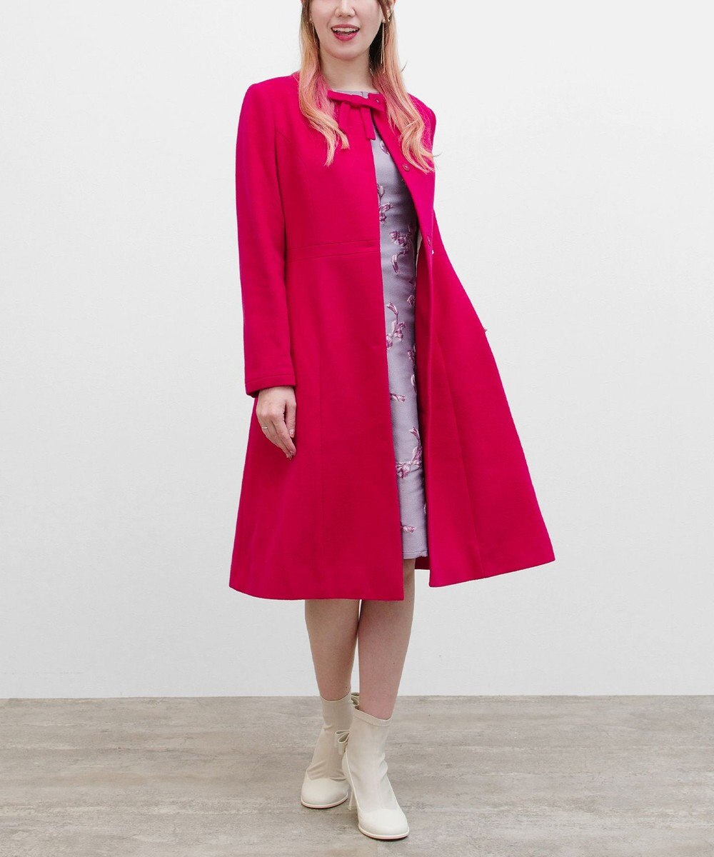 TOCCA 【WEB限定カラー有り】【消臭】MILKY PUFF リボンウールコート 